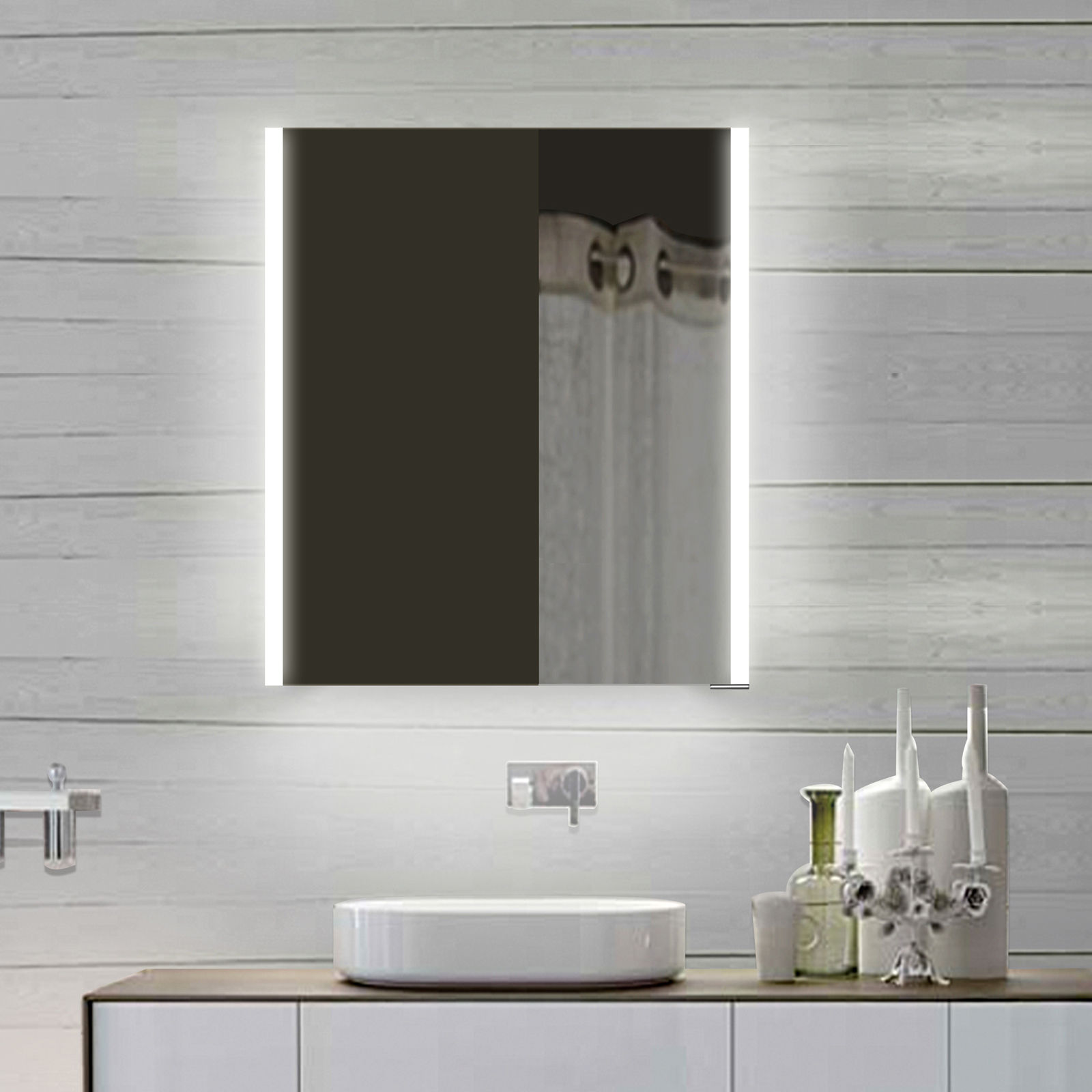 LED Spiegelschrank 60x70cm Badezimmer Spiegel Kaltlicht