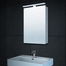 Badschrank LED 40x60cm Badezimmer Spiegel Lichtspiegel