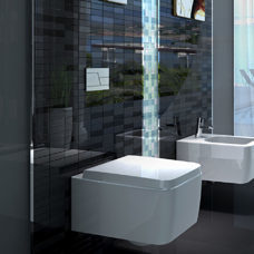 WC Toilette Spülrandlos wandmontage mit Softclose Sitz 55,5 cm