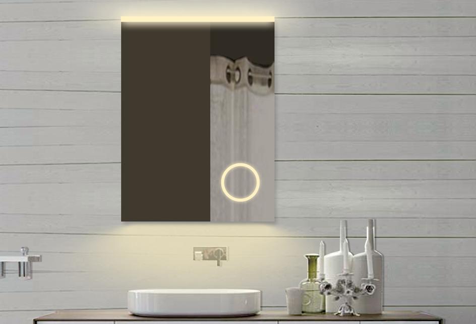 Badezimmerspiegel und Schminkspiegel mit LED 62x80cm Badspiegel
