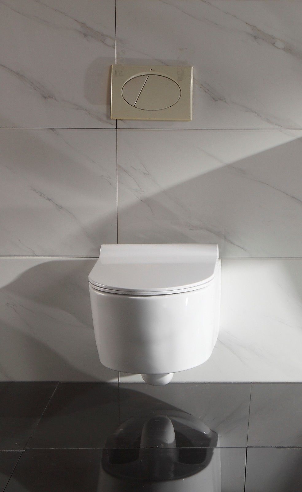 WC Toilette Spülrandlos wandmontage mit Softclose Sitz 50cm